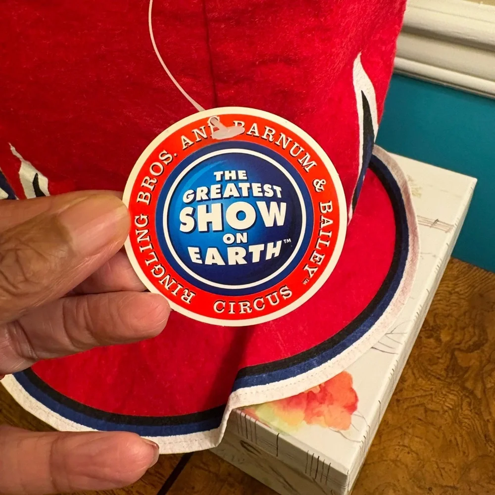 🆕 Ringling Bros. Barnum Bailey Circus Top Hat “Greatest Show on Earth” NWT